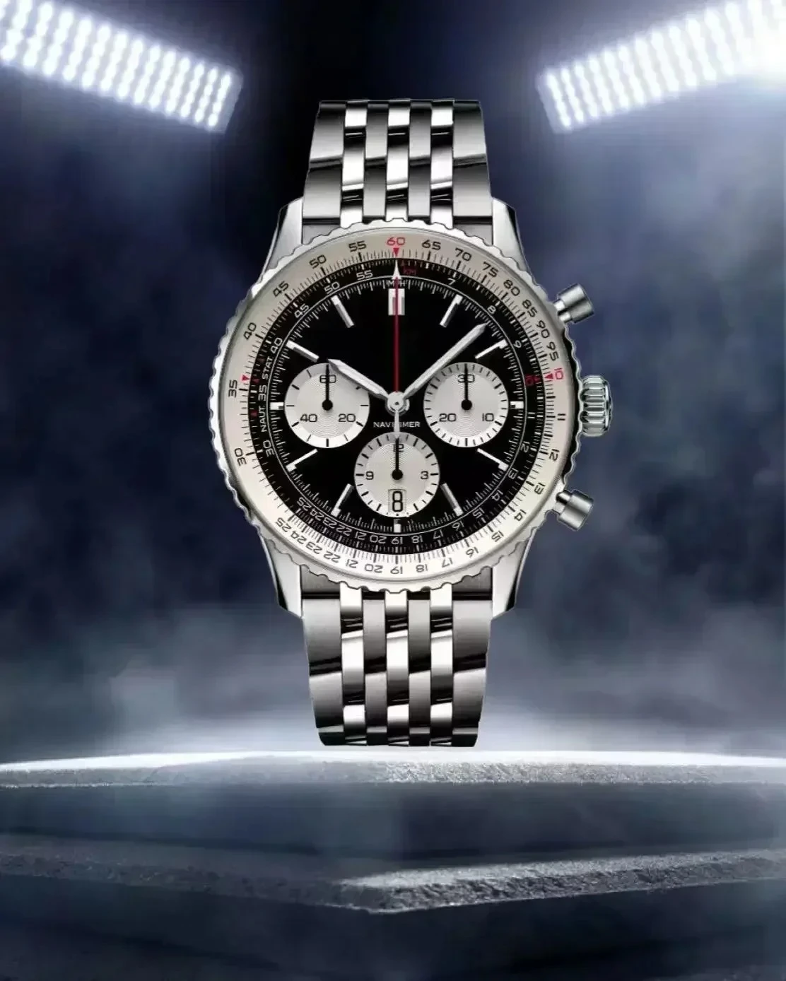 Designer Watch 6 Subdials Full Function Chronograph Quartz Movement Leather Strap Luxury Business Dress Watch High Quality