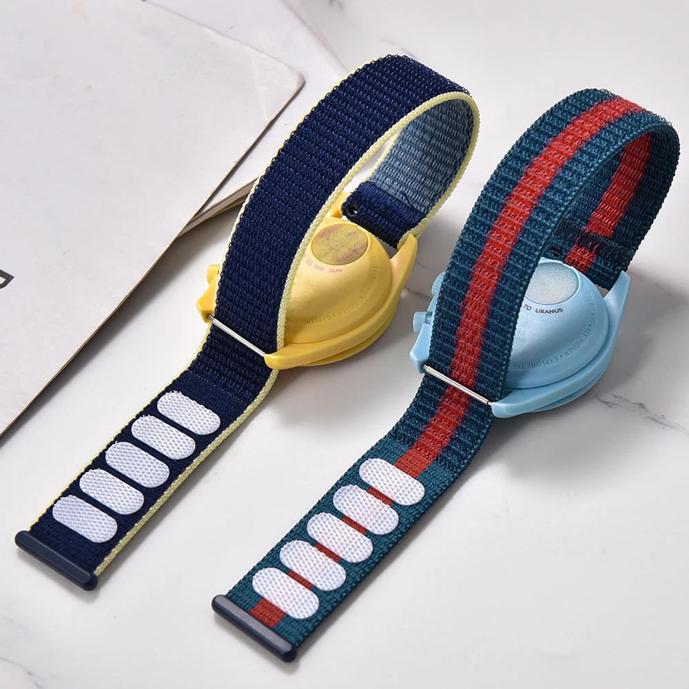 

Hot High Quality Quick Release Hook Loop Adjustable For Comfort Nylon D-elugs Straps Elastic Nylon Watch Strap 20mm 22mm Watchba