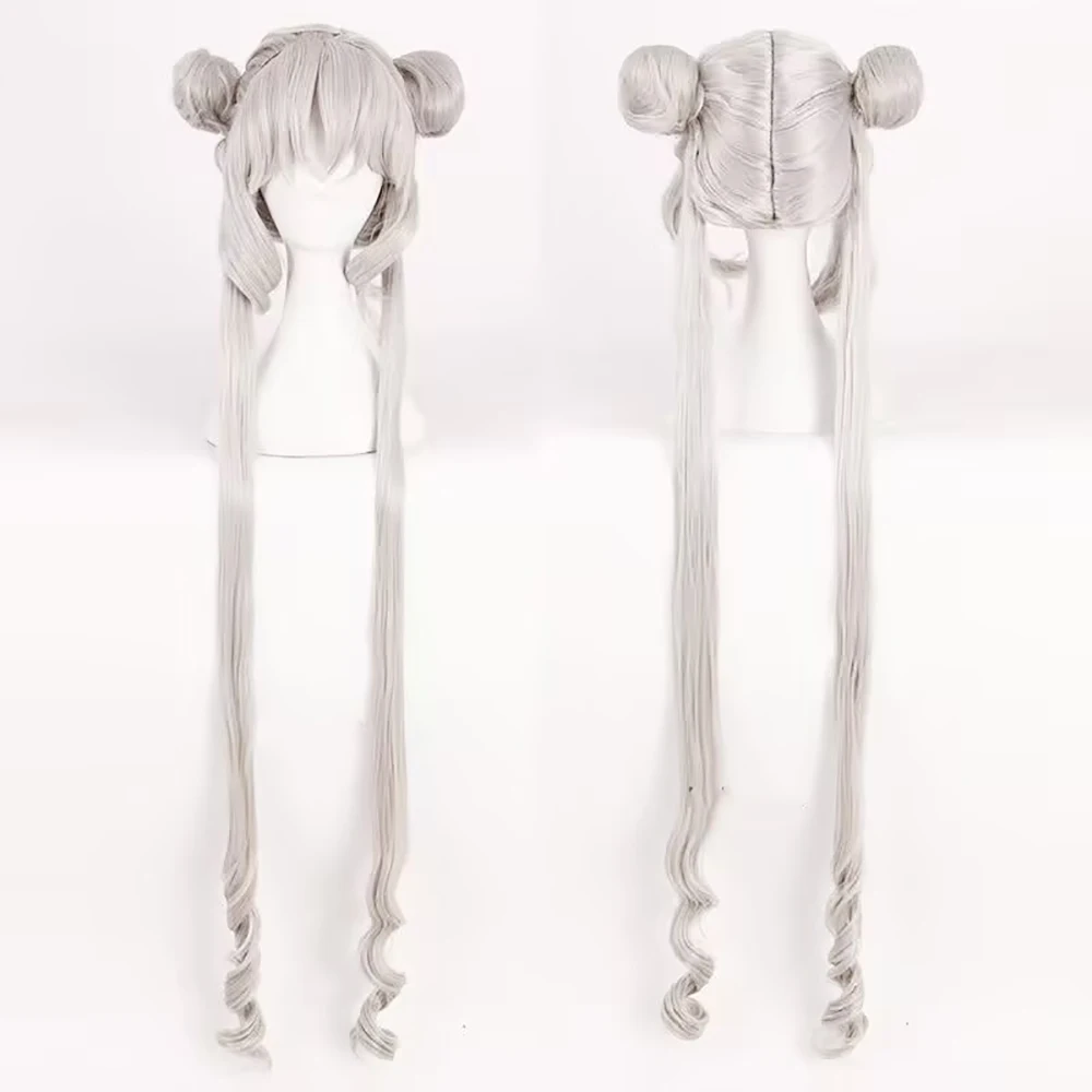 Sailor Moon Blonde Two Braids Long Wavy Wig