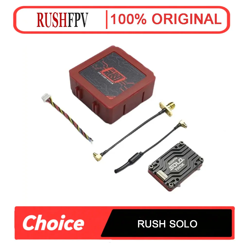 

Видеопередатчик RUSHFPV Rush Tank Solo 5.8G VTX с корпусом с ЧПУ, 48 каналов, 1,6 Вт, высокая мощность и встроенный микрофон для RC FPV Drone