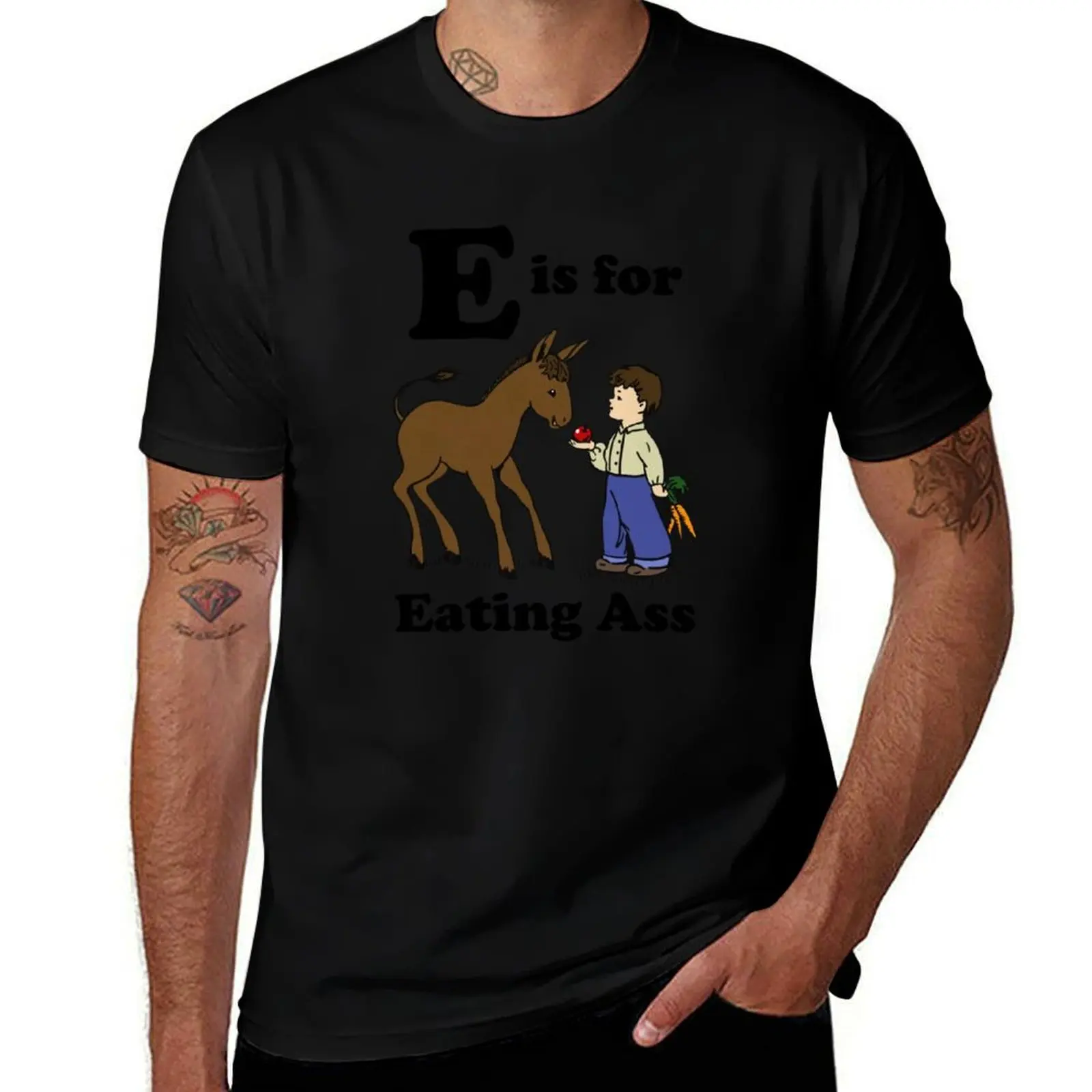 t shirts T-Shirt luxury Eating T-Shirt E man shirt white shirt t t for essential pack man is Ass For