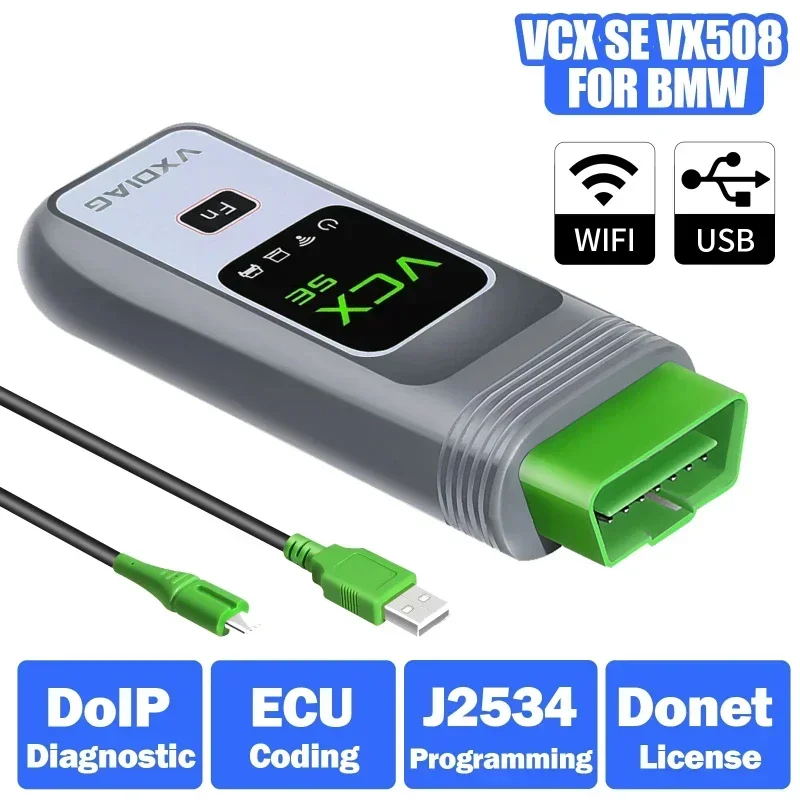 VXDIAG VCX SE for BMW WIFI is used for BMW fault diagnosis ICOM programming for A3 special inspection VXDIAG SE Unit USB Cable