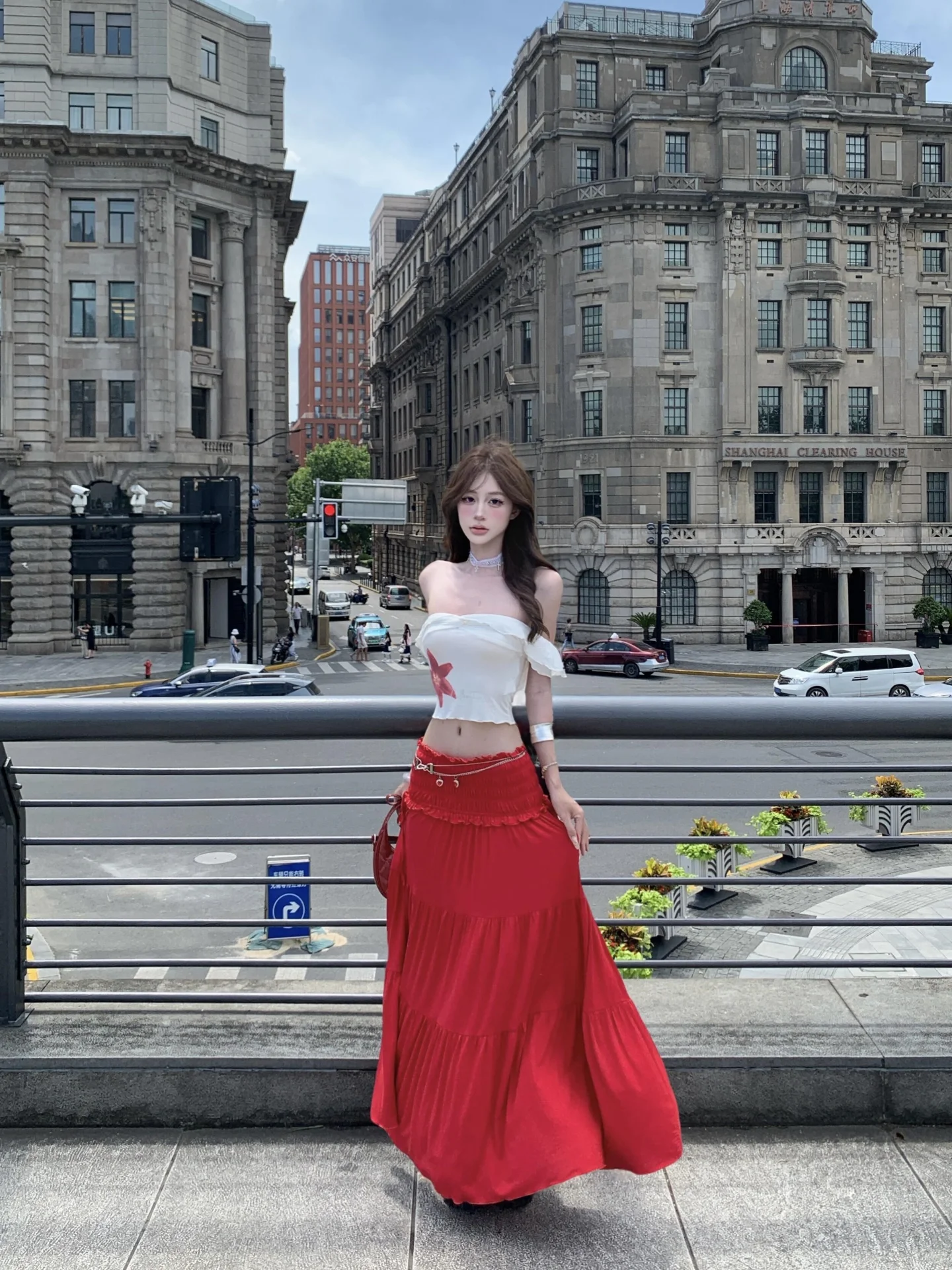 

Летний утягивающий костюм Spicy Girl на одно плечо, красный комплект из двух предметов Dr, женский модный костюм из полиэстера ort Sve