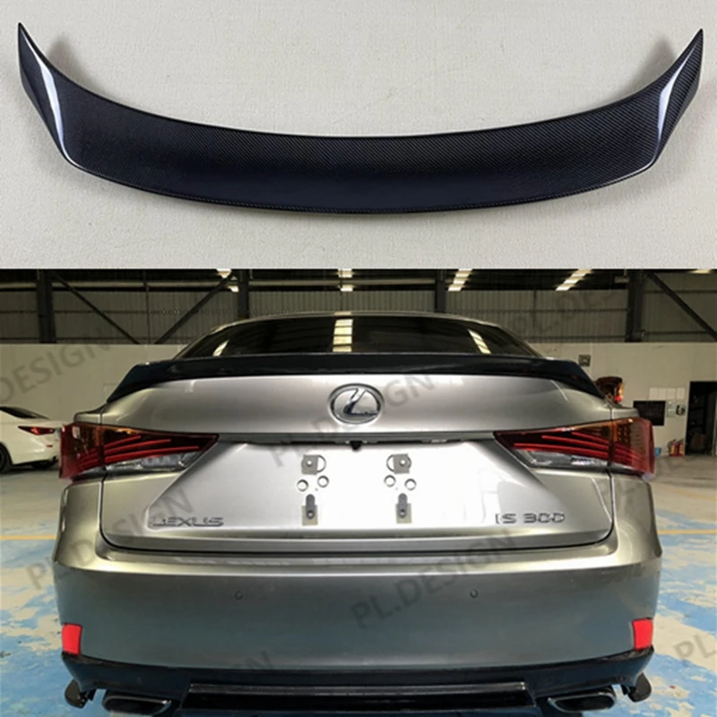 

For Lexus IS XE30 CT1 Style Carbon Fiber Rear Spoiler Trunk Wing 2013-2020 FRP Forged Carbon