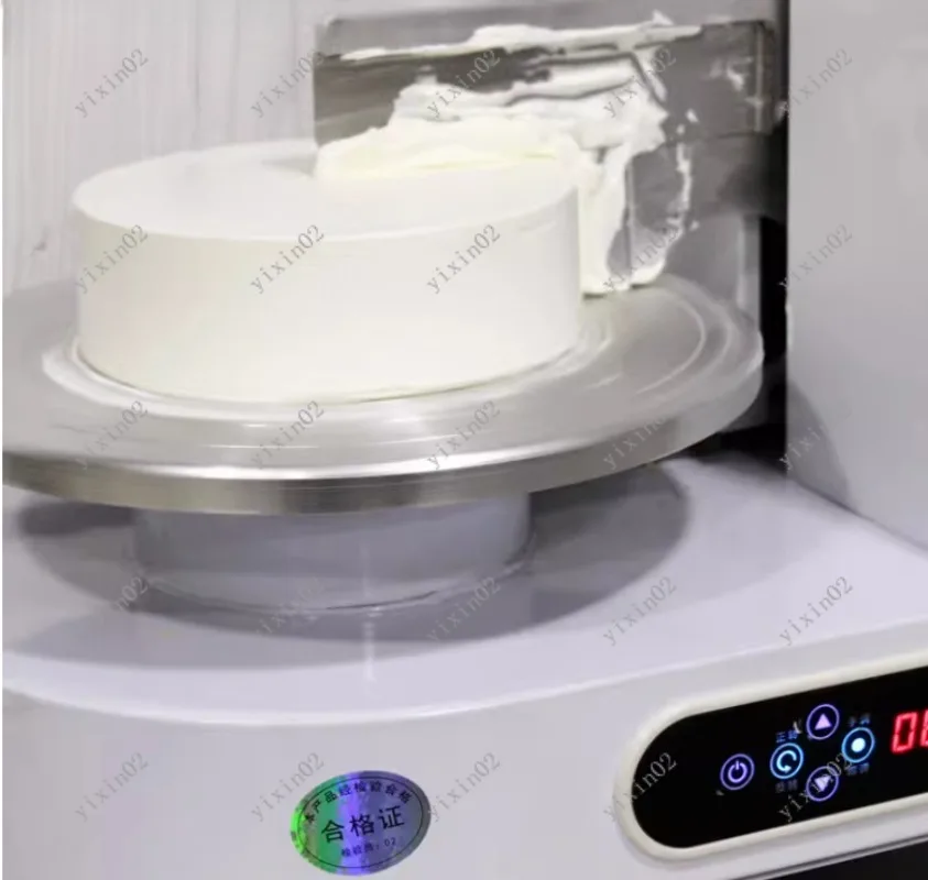 Semi-Automatic round Birthday Cake Cream Spreader Tabletop Icing Coating Machine - Kitchen Baking Tool for Home Use