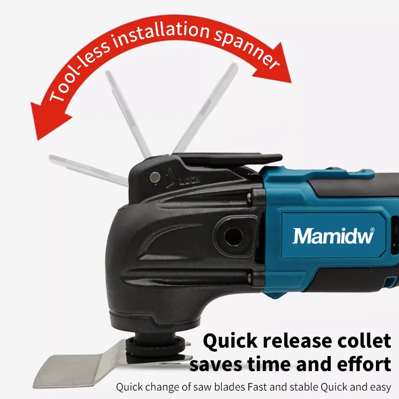 Mamidw Brushless Quick Release Oscillating Tool Multi Functional Tool Renovator Electric Trimmer For Makita 18v Battery PIN