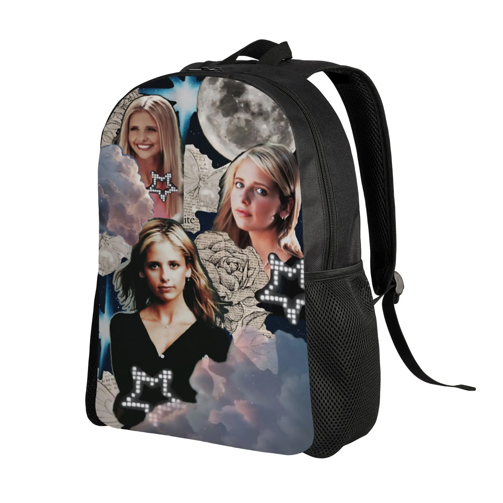 Buffy the Vampire Slayer Teenage Backpack Sports High School Travel Horror Daypack for Men Women Laptop Computer Shoulder Bag