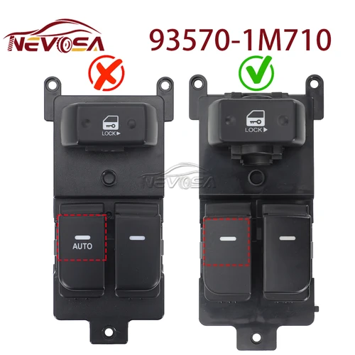 Imagen 2 del producto 93570-1M700 para 2010-2012 Kia Forte Koup 93570-1M710 botón regulador de interruptor de Control de elevador de ventana eléctrico maestro