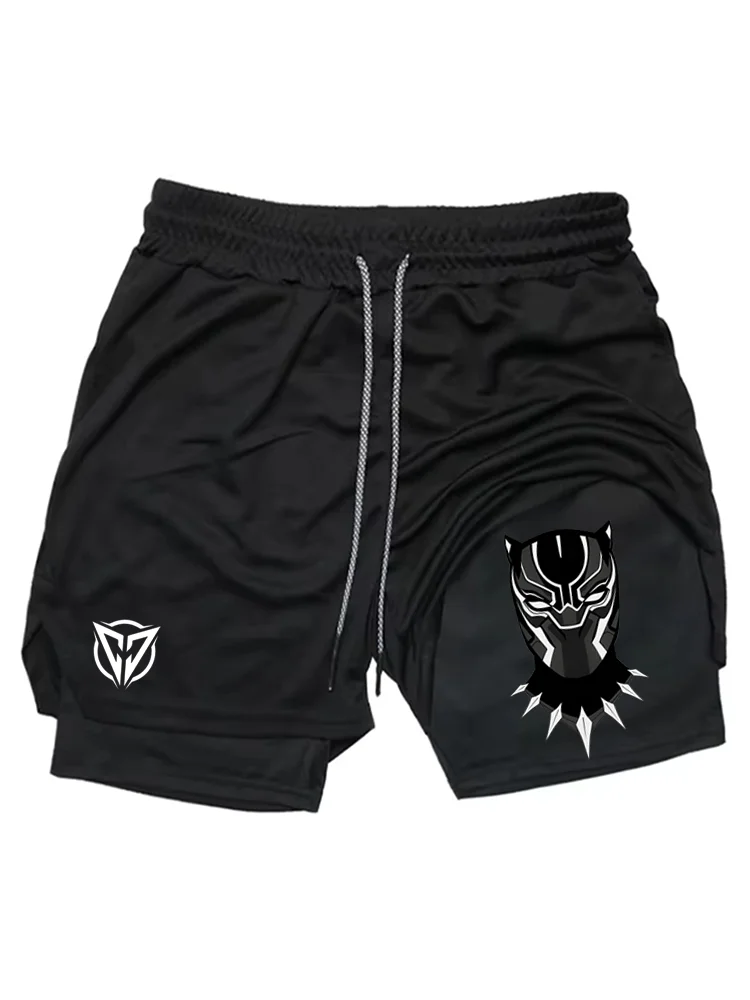 

Men's Anime Hunter x Hunter Gym Shorts Bilayer 2-in-1 Breathable Quick-drying Absorb Sweat Sports Short Gym Jogging Pants df0403