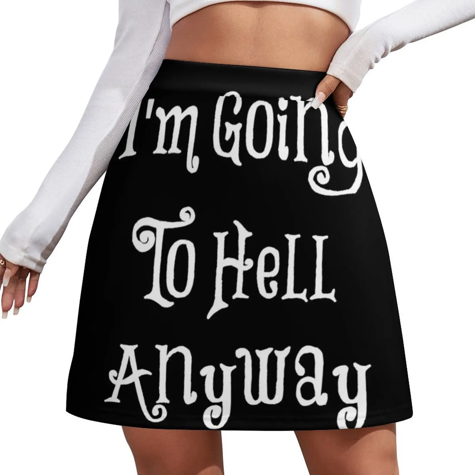 

Мини-юбка I'm Going To Hell Anyway, летняя коллекция 2026, женская одежда в стиле фейри-гранж, летняя женская одежда, юбка для девочек