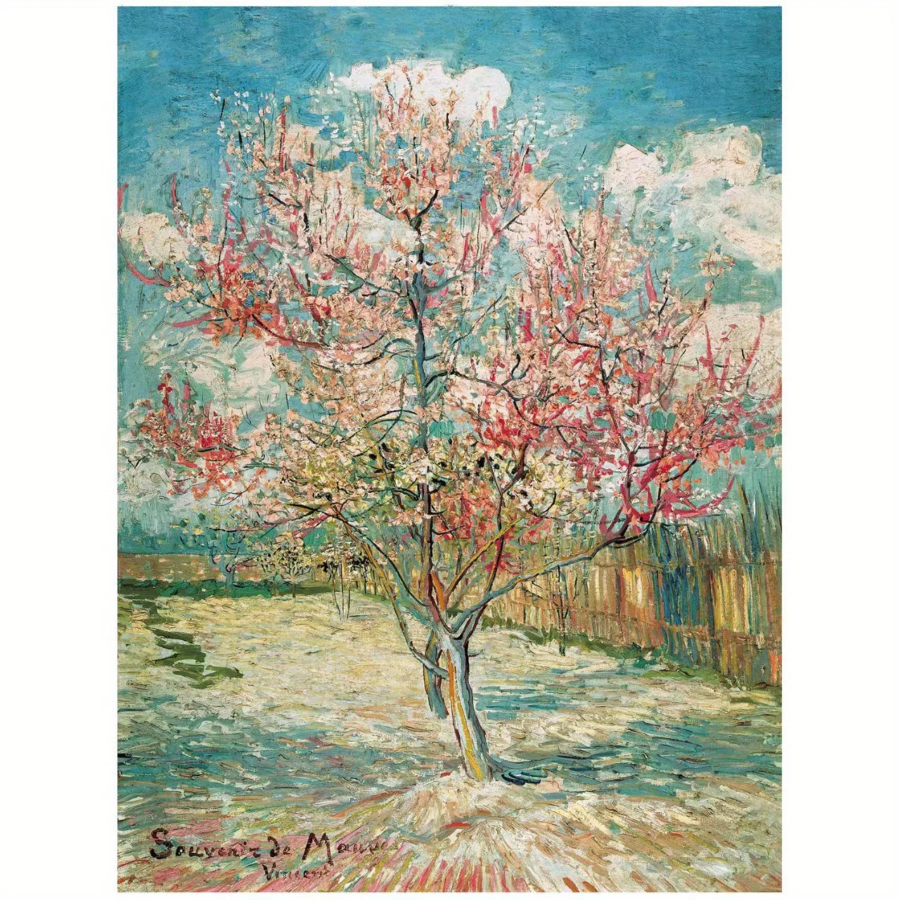 1000 stuks Van Gogh Peach Blossoms Museum Collection Legpuzzel voor volwassenen en tieners 14+, Educatief papier hersenspel, Creati