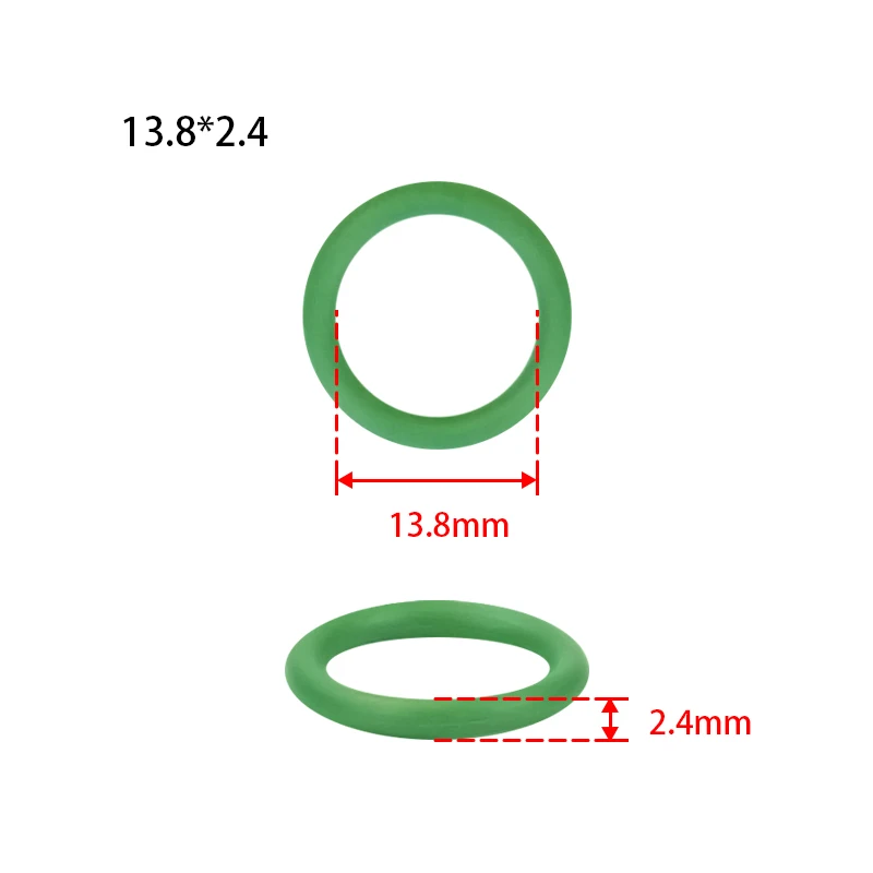 ( 13.8 x 2.4mm ) #10 R134a Rubber Seal O Ring NBR O-Ring High Temperature Seals for Car A/C AC Air Conditioning