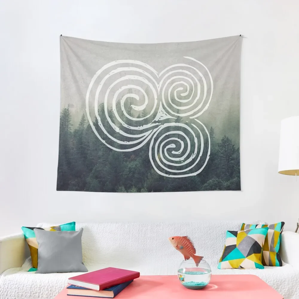 Newgrange Entrance Stone Triple Spiral | Celtic Triskelion, Celtic Symbols Tapestry Wall Deco Tapestry