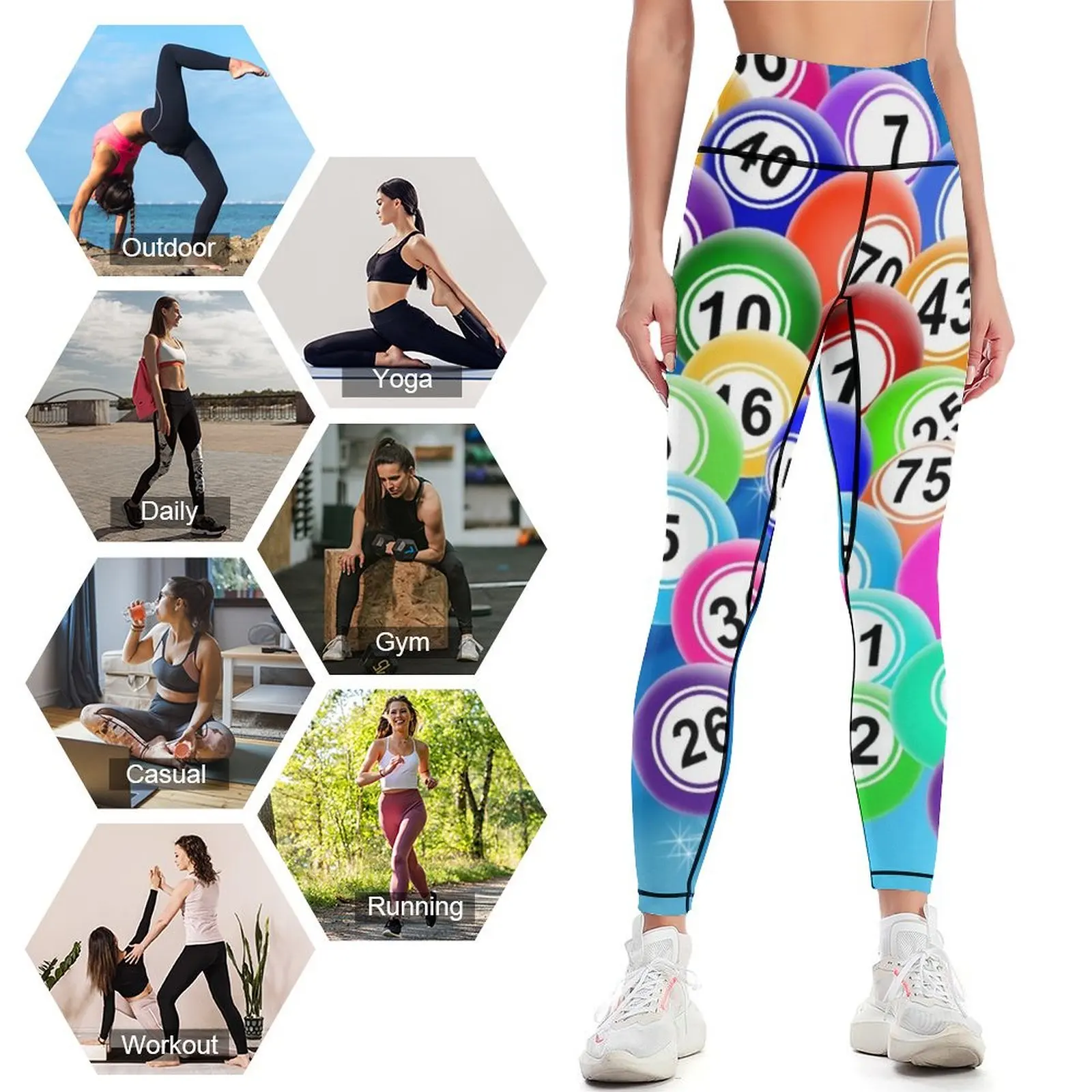 Bingo Balls Leggings jogging pants sport pants Womens Leggings