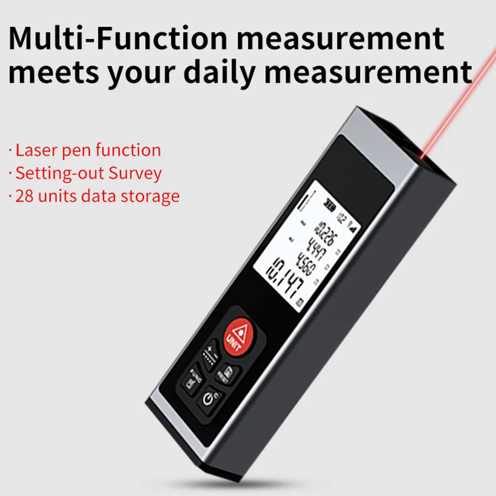 Mini Laser Distance Meter Rechargeable High Precision Multifunction Digital Lazer Tape Measuring Tools With Length-area-volum