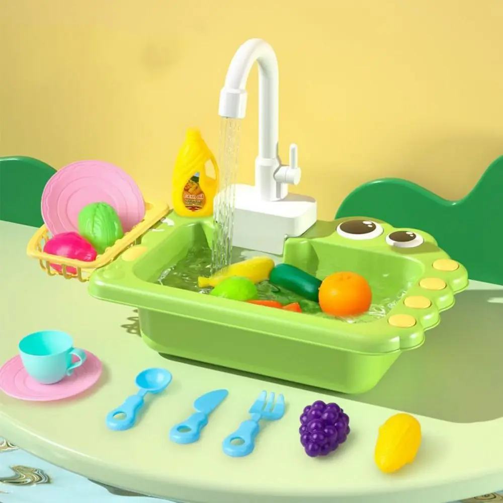 

Игровой кухонный смеситель для детской раковины, универсальный, вращающийся, пластиковый, имитация крана для игр