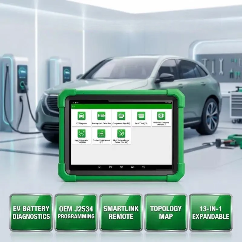 Global Version X431 PRO3S+ EV No IP Limited 2 Years Free Update Electric Car Scanner with High Voltage Battery