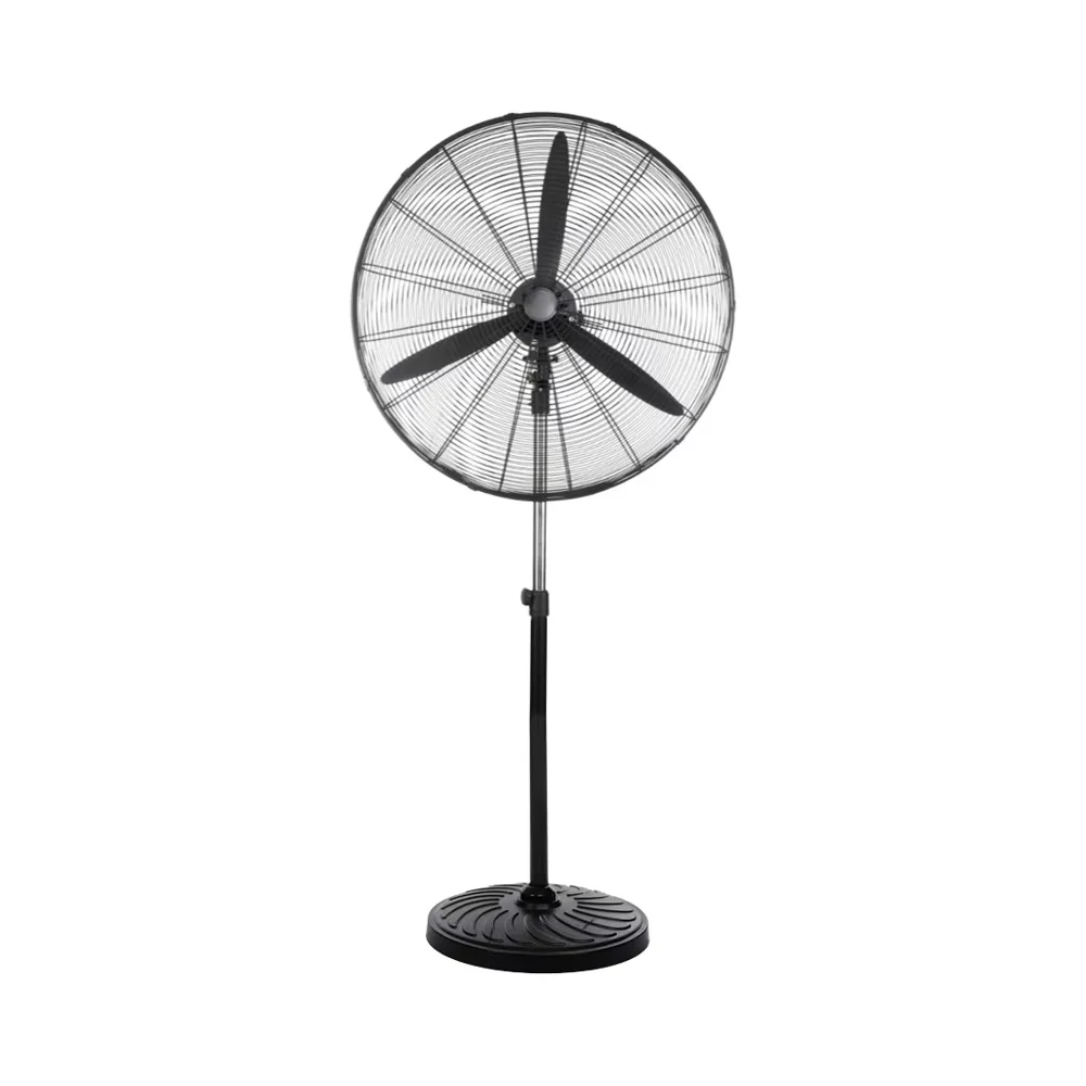 Electric Air-cooled Pedestal Fan 20/26/30 Inch Me tal Industrial Garage Hotel Home Round Base Outdoor Strong Wind