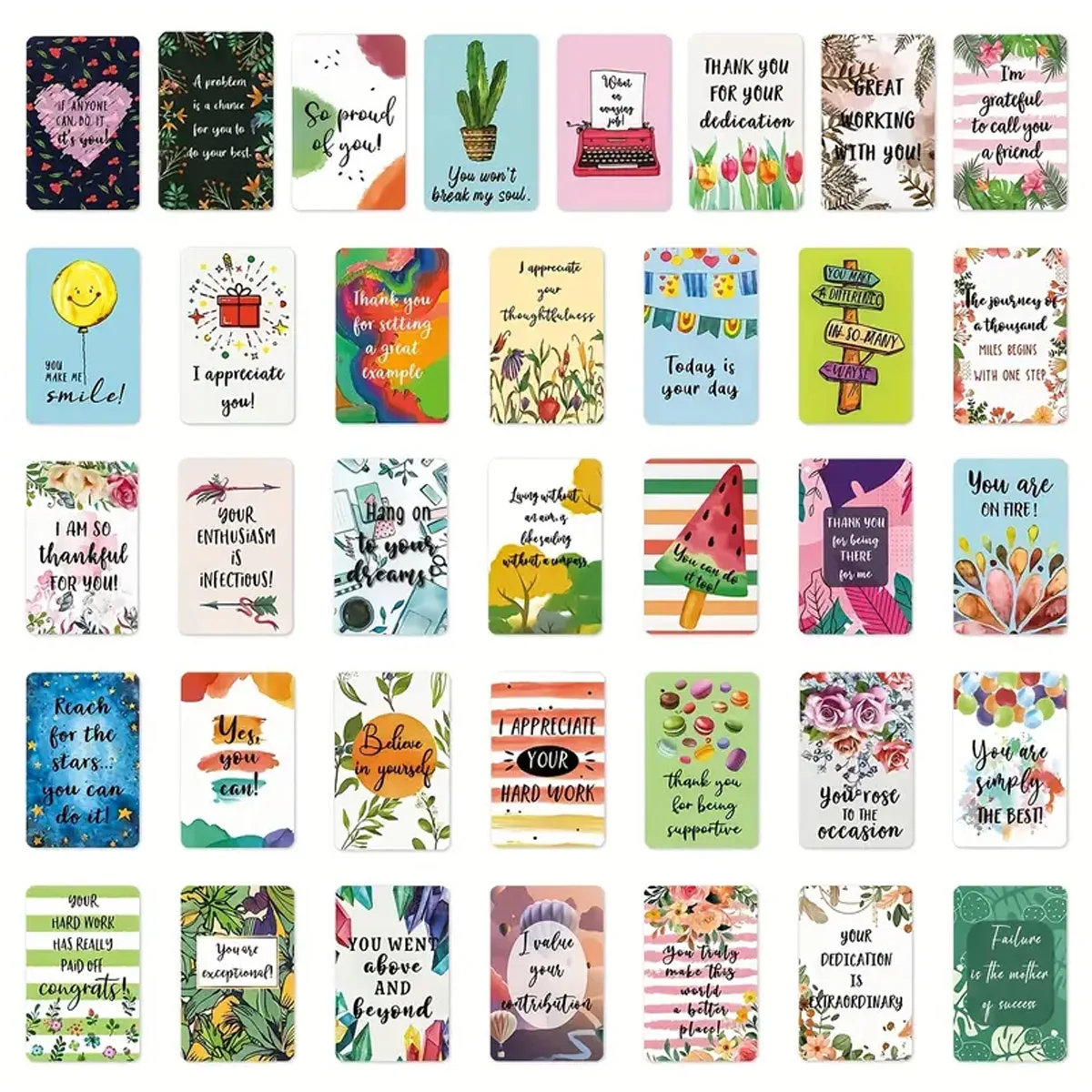 72-teilige positive Affirmationskarten, inspirierende und Ermutigungskarten für Damen und Herren, tägliche Affirmationskarten – Detail 3