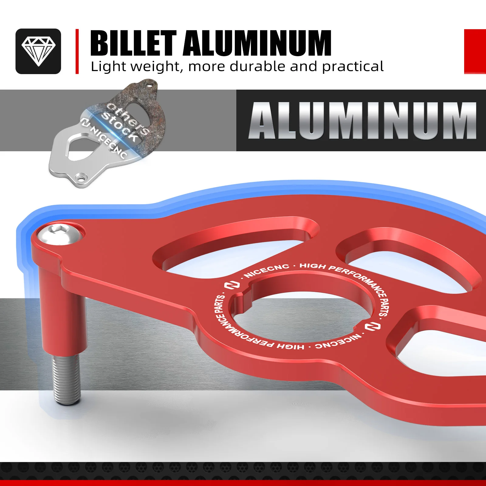 NICECNC 혼다 XR650R 2000-2007 2006 스프로킷 커버 체인 가드 프로텍터 XR 650R 650 R 오토바이 액세서리 알루미늄 레드