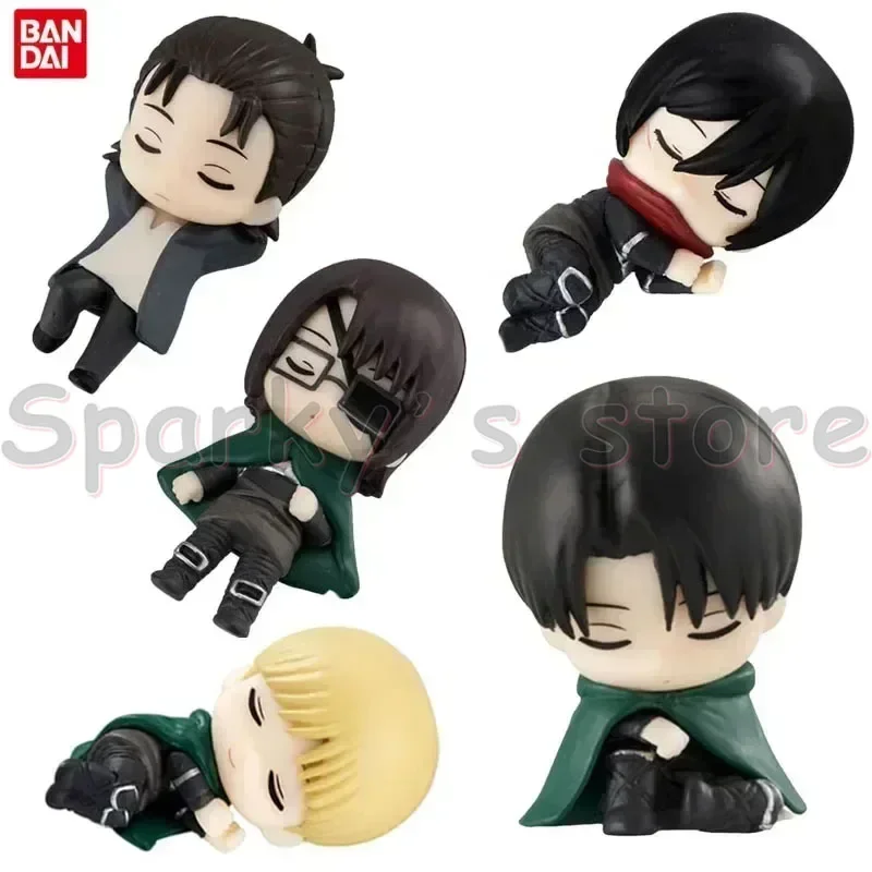 Bandai Original Gashapon Attack on Titan Anime Figure Eren Jaeger Action Figure Toys For Boys Girls Kids Children Birthday Gifts