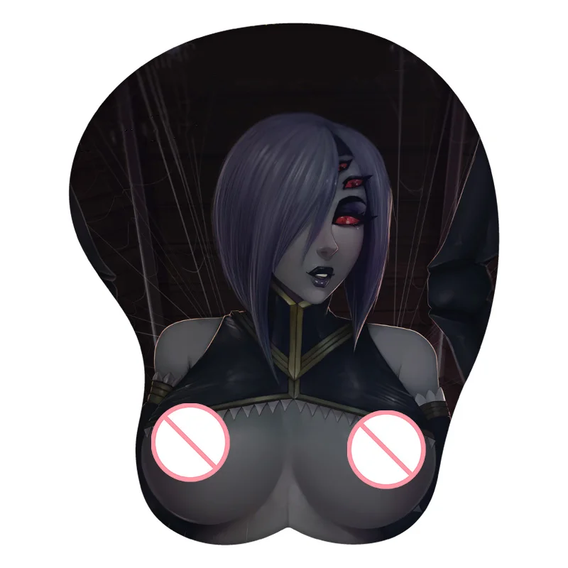 Monster Musume No Lru Nichijou Anime Rachnera Arachnera 3D Mouse Pad Wrist Rest Silicone Sexy Creative Gaming Mousepad Mat