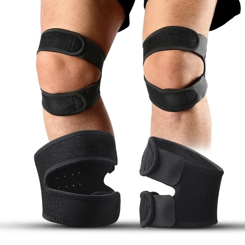 

1/2 Piece Adjustable Knee Support Brace Knee Patella Sleeve Wrap Cap Stabilizer Sports Knee Breathable Protection Patellar Belt