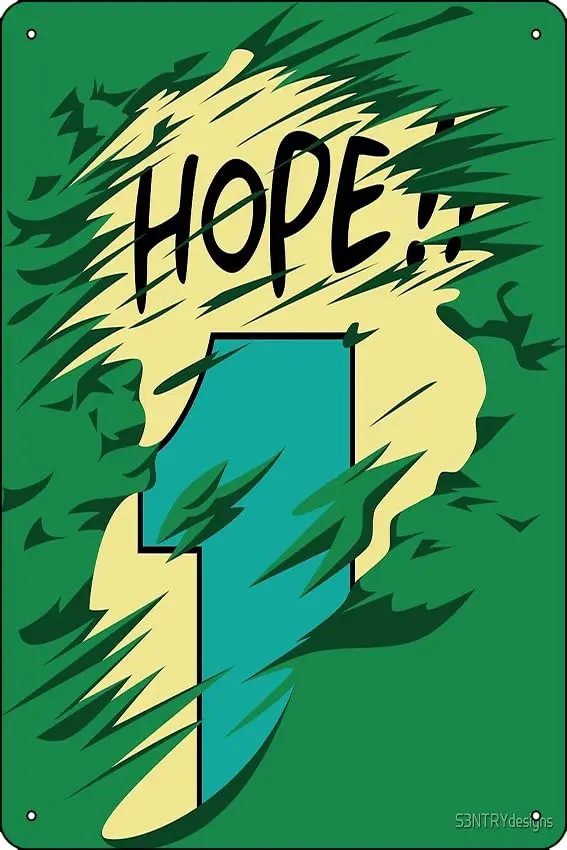 Hope!! Poster Metal Sign Decor - 8 x 12inch Bar Pub Garage Man Cave Wall Art