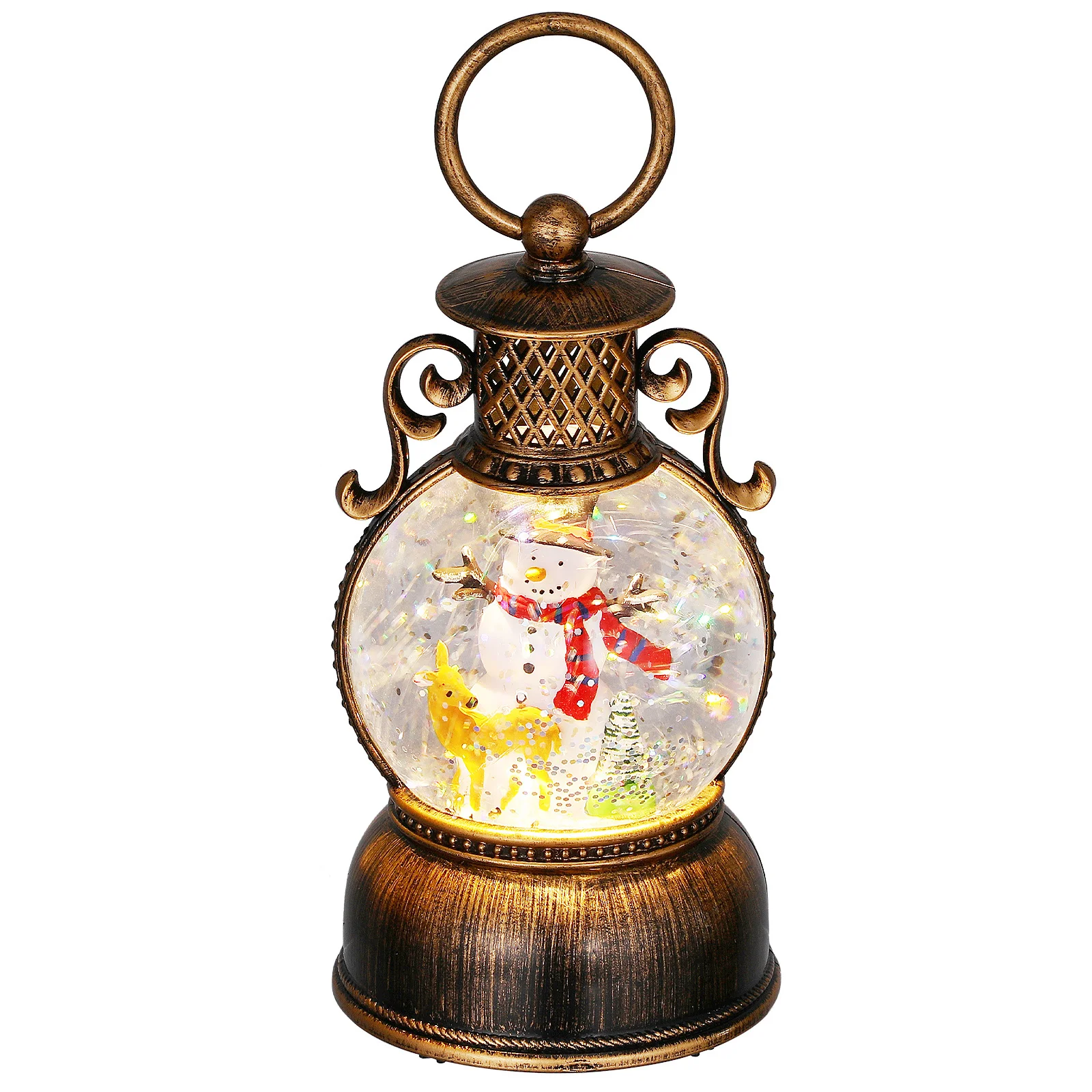 

Christmas Musical Snow Globe Lantern Glittering Music Box Snow Globe Holiday Indoor Decoration Festival Gifts Christmas Lantern