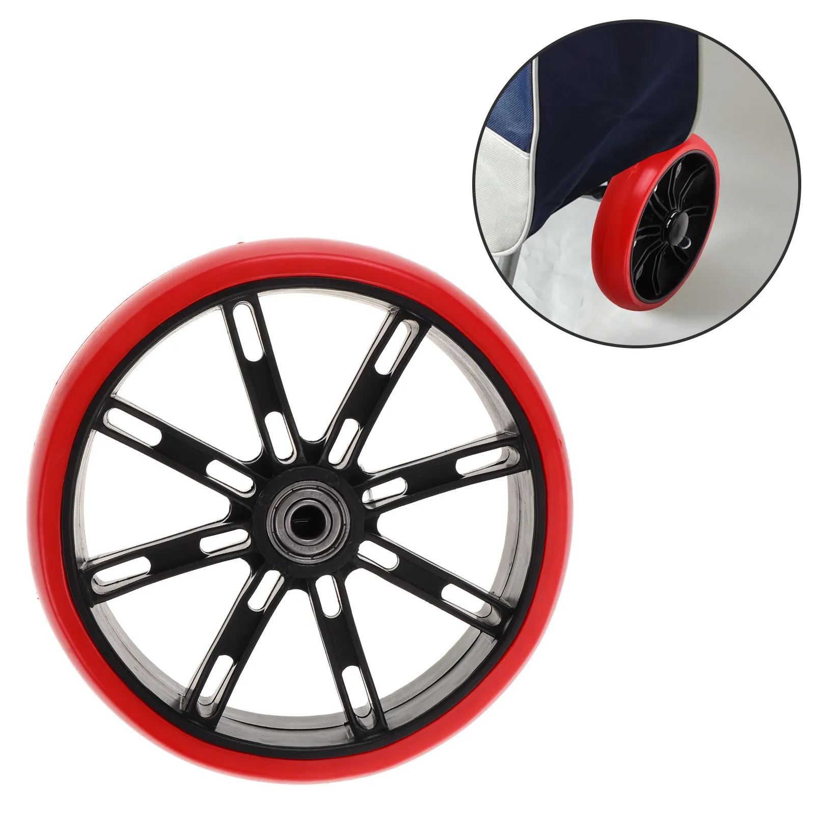 Smooth 360 Swivel Shopping Cart Wheels Replacement Heavy Duty Caster for Laundry Trolley Grocery Cart Wheel Trolley Accessories
