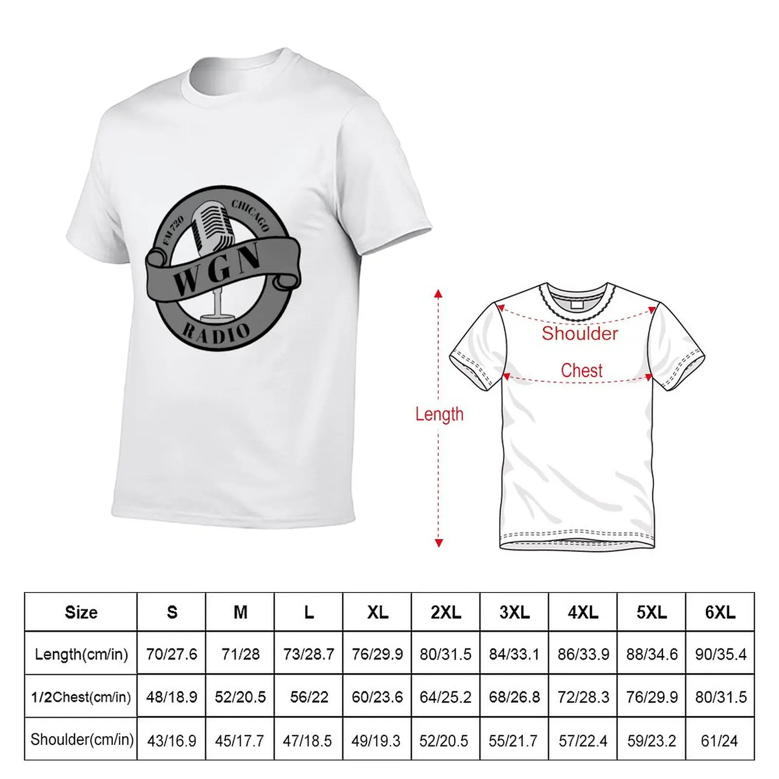 New wgn fm studio 720 T-Shirt plain t-shirt Anime t-shirt summer clothes oversized t shirts oversized t shirts for men