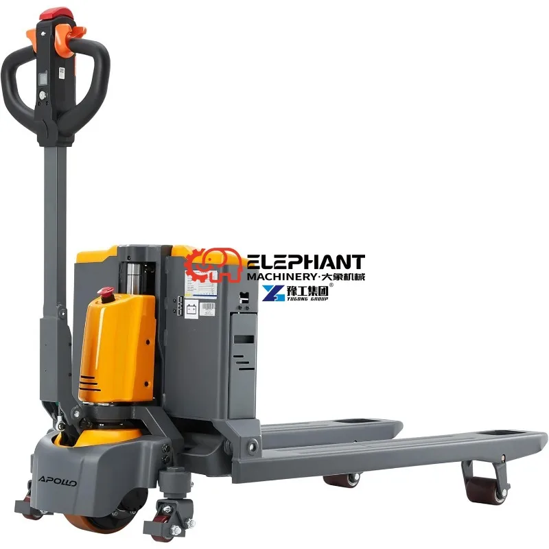 4400lb Capacity Full Electric Pallet Jack Truck, Lithium Battery Powered Pallet Truck 48 X 27 Forks Lift Jacks for Narrow Spaces