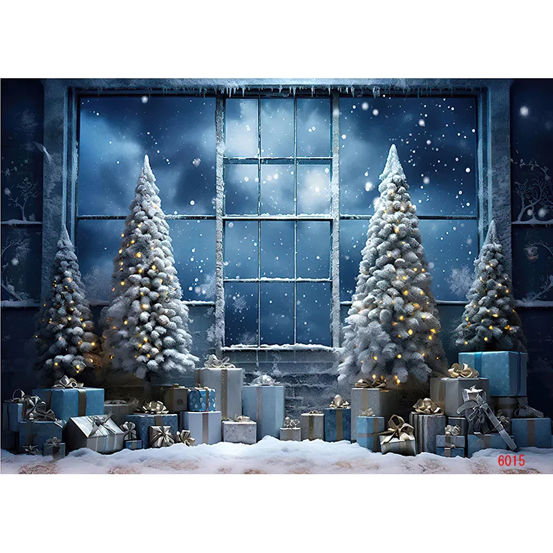 Vinyl Custom Christmas Day Photography Backdrops Happy Magic Xmas Eve New Year Candy Fireplace Studio Background Props JD-08