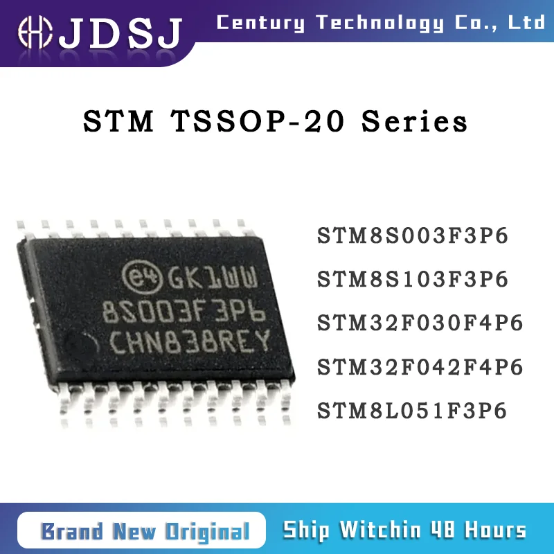 5PCS STM8S003F3P6 STM8S103F3P6 STM32F030F4P6 STM32F042F4P6 STM8L051F3P6 TSSOP-20 Brand New Original Chip