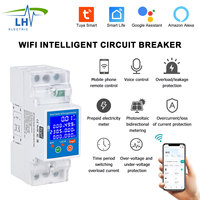 Tuya WIFI intelligent circuit breaker photovoltaic bidirectional metering timing switching overload electricity single phase