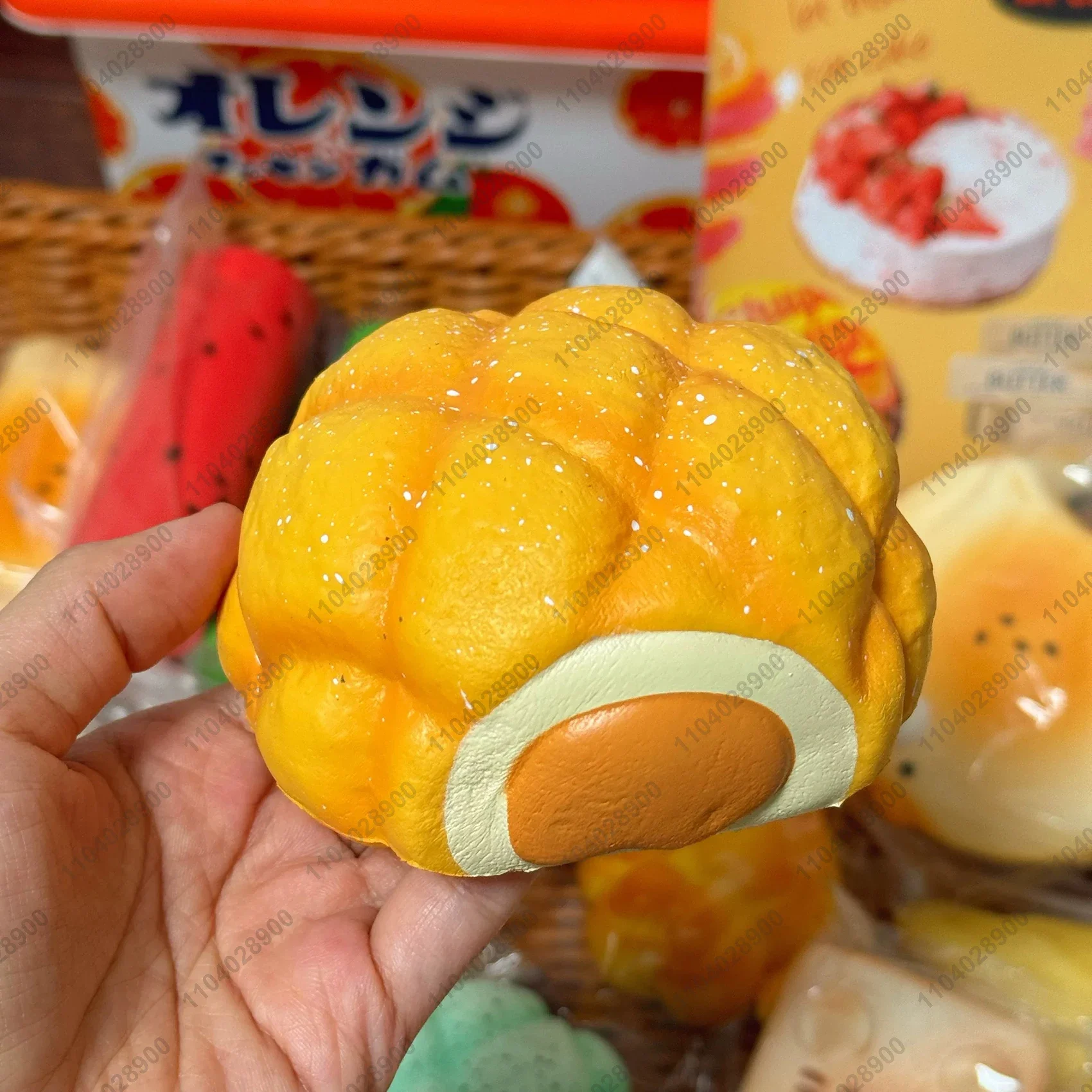 Pineapple Bun Squishy Slow Rising Toy Lava Pineapple Bread Lava Cake Slow Rebound Fidget Toy Relieve Stress Hand Relax Toy