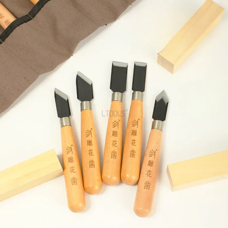 Woodworking Carving Knife Set Multiple Specifications Sharp Durable Precision Carpenter Hand Chiseling Woodworking Tools Set