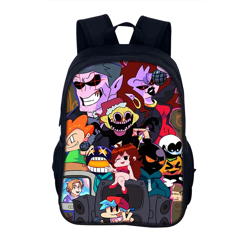 Friday Night Funkin Cartoon Backpack School Bag 40cm/15.7inch Backpack Book Bags Computer Backpack for Boy Girl Best Gift
