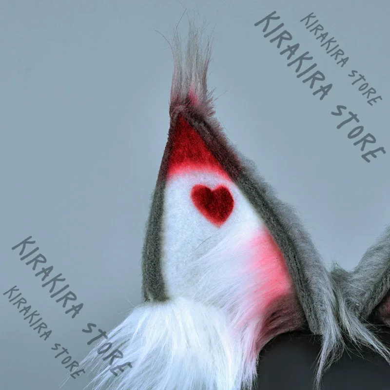 Hazbin Hotel Husk Anime Hair Clasp Headwear Cosplay Costumes Ear Fox Cat Hairpin Hallowmas Figurine Model Kit Fursuit Props view 4