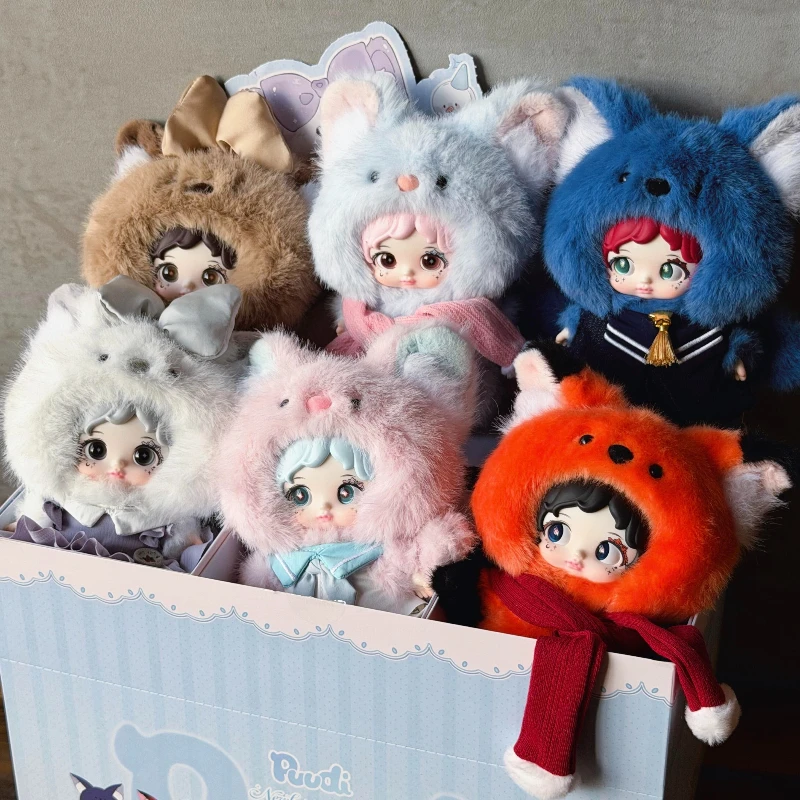 

PUUDI Newborn Series Blind Box Bag Pendant Desktop Decoration Surprise Vinyl Face Mystery Box Anime Figures Toys Gifts