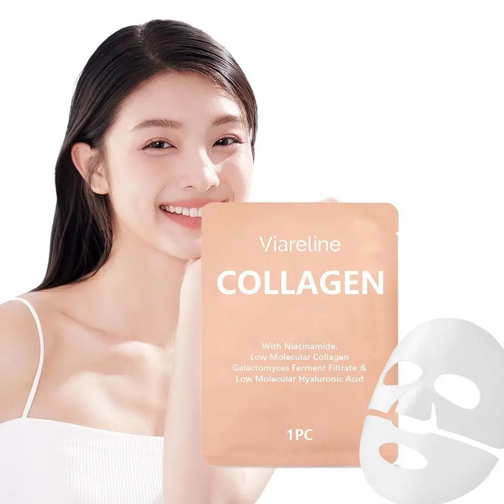 

1pcs Collagen Real Deep Moisturizing Mask Anti-Wrinkle Lifting Face Mask with Hydrolyze Collagen Soluble Collagen Sheet Mask
