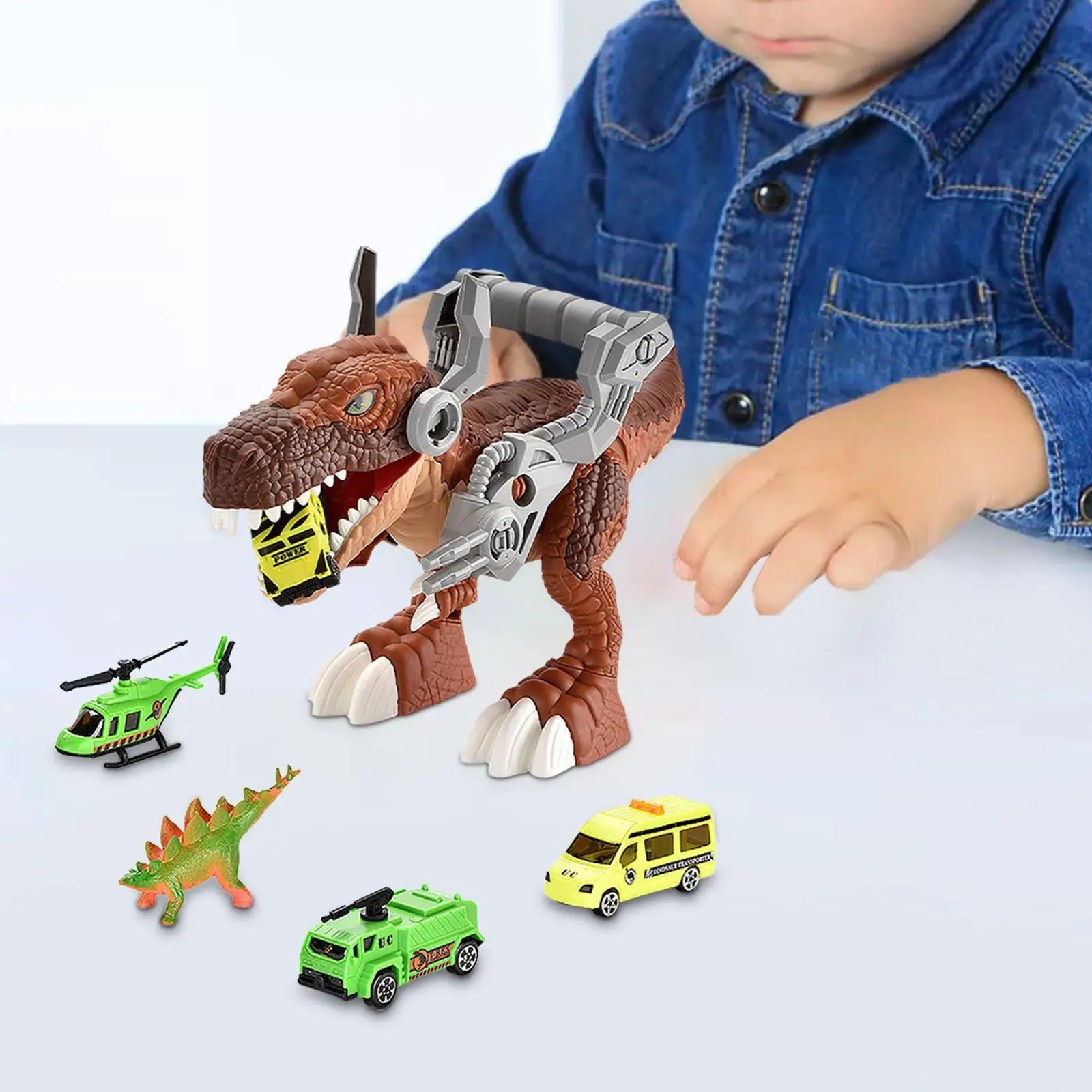 Dinosaurier Devourer Auto Montessori Dinosaurier LKW Auto Spielzeug für Männer Paare Kinder