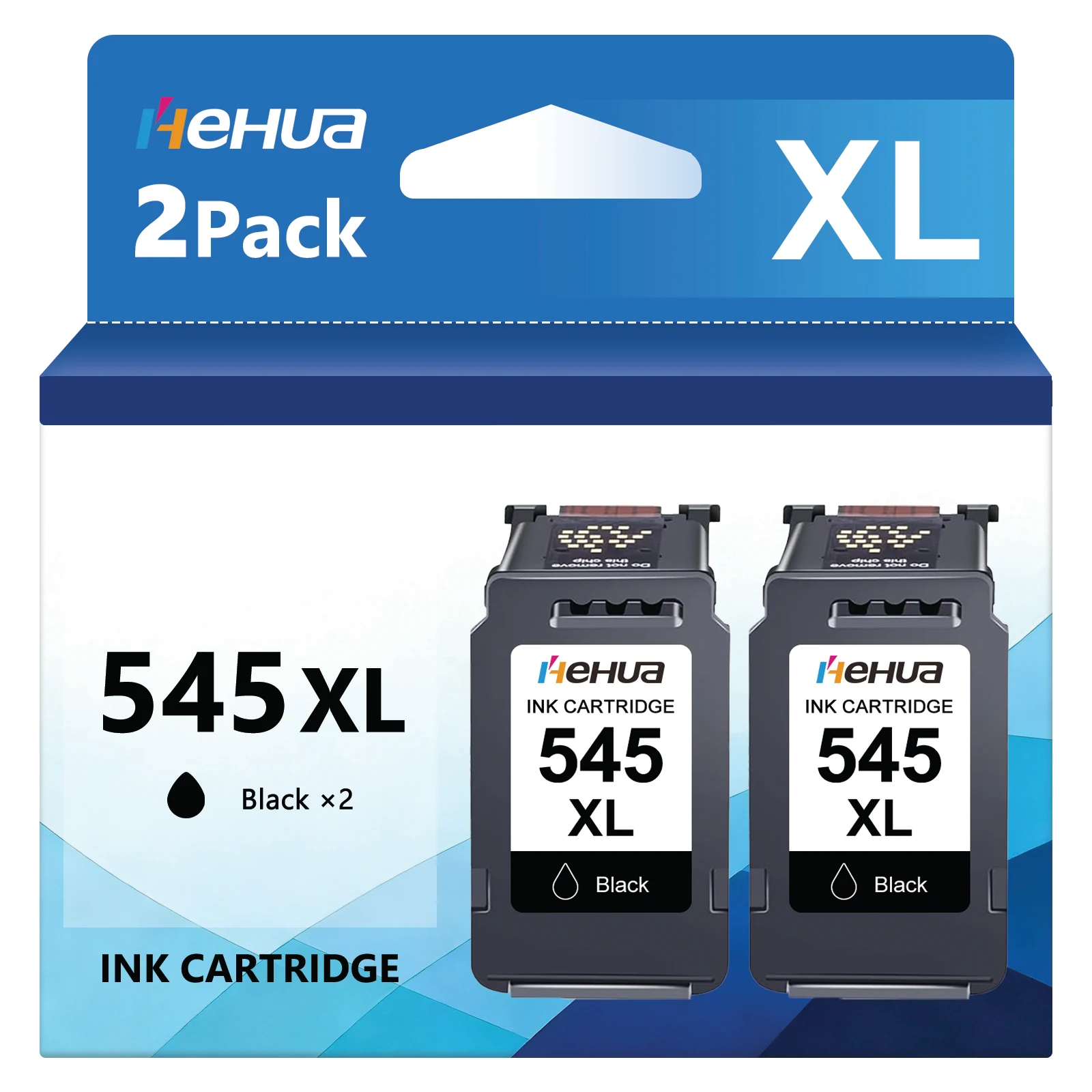 Patronen PG-545 XL für Canon Pixma TR4550 TR4650 TS3350 MG2550s TS3350 MG2450 MG2550 MG2550S 2×Schwarz