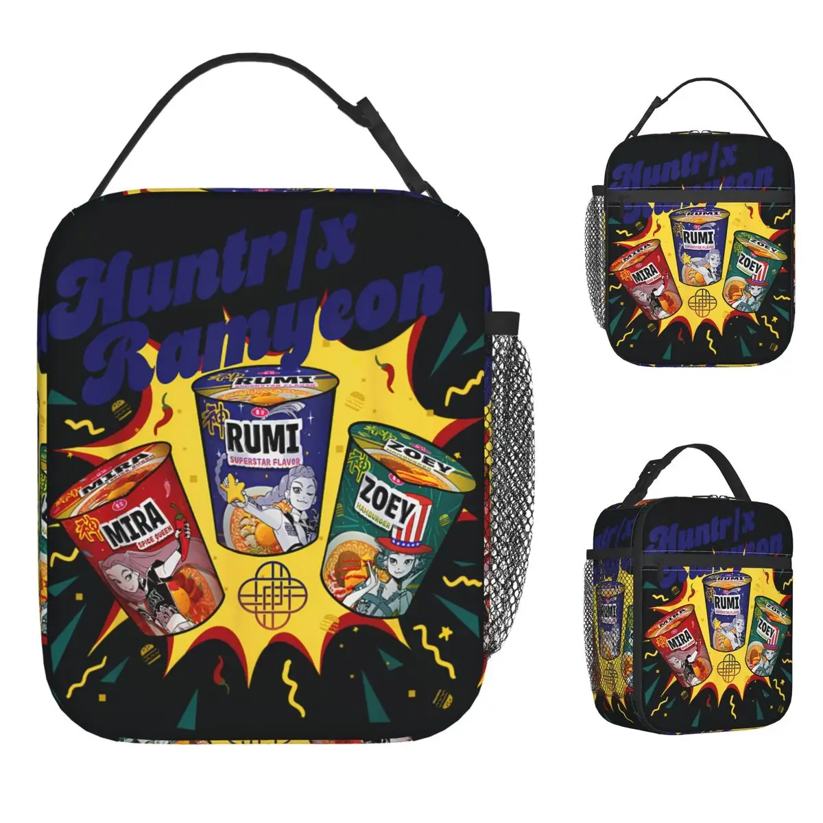 شيطان الصيادين راميون الغداء حقيبة مريحة علب الاغذية الرجال في الهواء الطلق نزهة طباعة حقيبة للحفاظ على البرودة عادية أكسفورد الحرارية حمل حقائب اليد #1