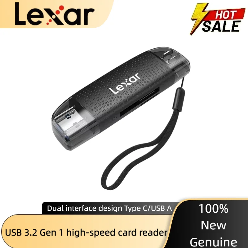 

Original Lexar Dual-Slot USB-A USB-C Reader Up to 205Mb/s USB 3.2 SD Card Reader and Micro SD Card Reader for Computer and Phone