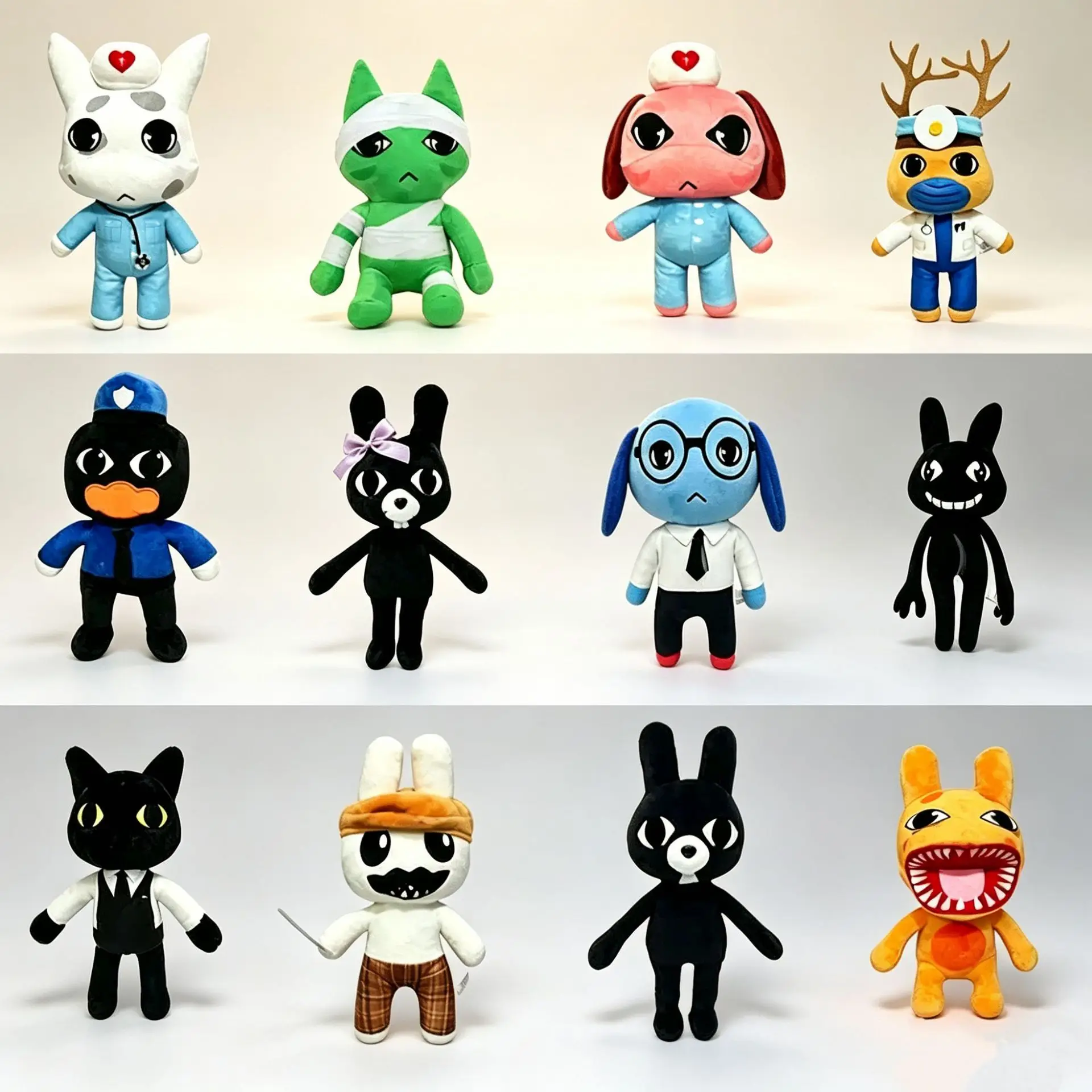 Hôpital pour animaux. Peluche de jeu d'horreur : Anomalie de l'hôpital pour animaux (Chat, Chien, Pingouin). Accessoires pour l'hôpital vétérinaire Bunny - Cadeaux d'anniversaire