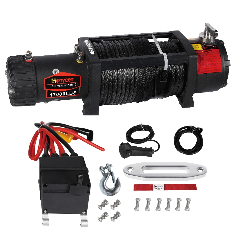 

RTS Most Popular 17000lbs Electric Winch 12V Towing Boats Winches Caravans for Heavier 4x4
