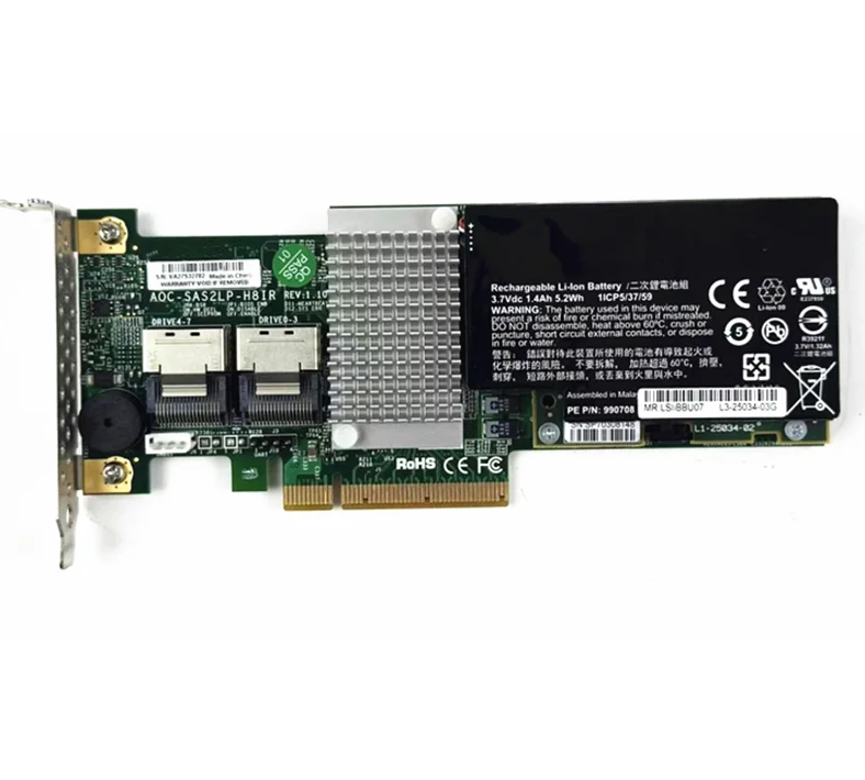 

FOR Supermicro AOC-SAS2LP-H8IR SAS2108 RAID card