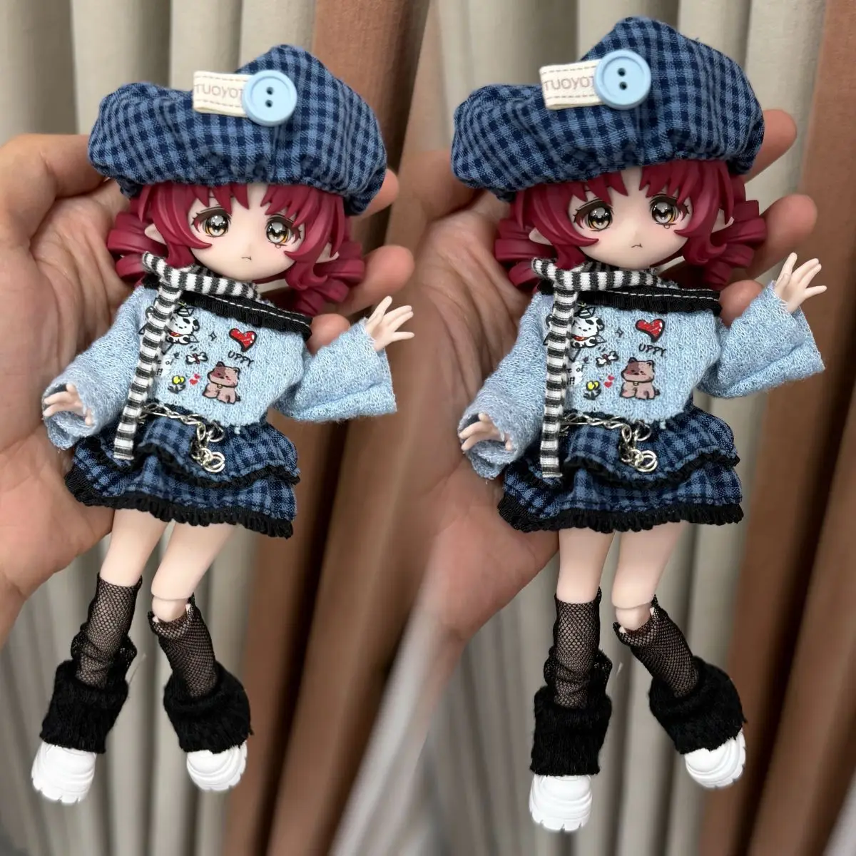New Suit Ob11 Doll Clothes Flat Replace 8 Points 12 Points Bjd Dress Up 16-17 Cm Doll Skirt Daily Wear Suitable for Bjd view 5
