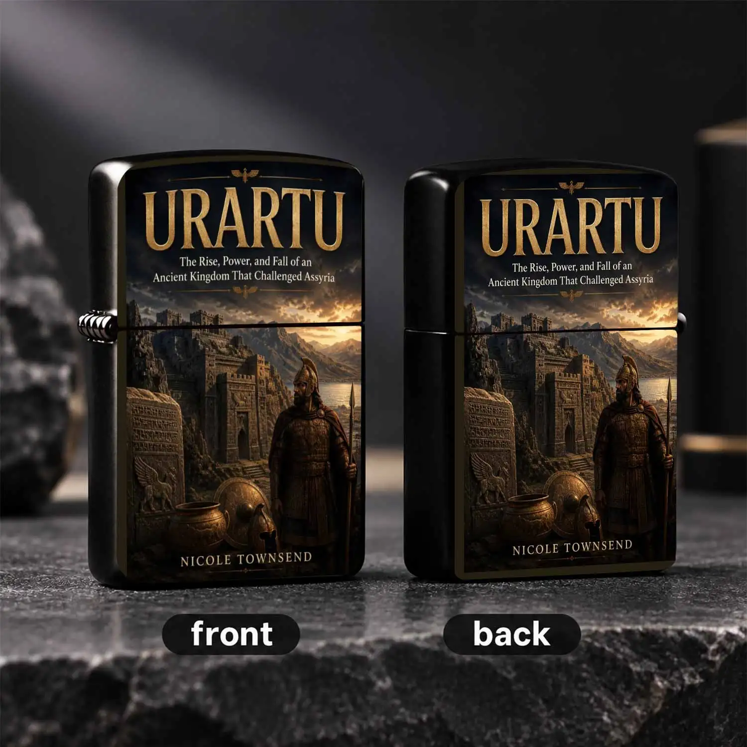 Vintage Urartu Ancient Kingdom Themed Lighter, Suitable for Daily, Outdoor, Household and Multiple Scenarios, Exquisite Historical Style Portable Practical Gift with Unique Retro Cultural Charm  A Humorous And Interesting Lighter